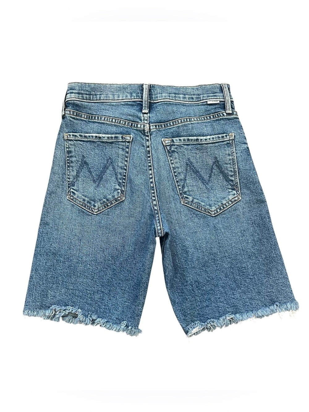 MOTHER The Tomcat Bermuda Short Fray Other Moods Denim Shorts Button Fly 26 - Picture 2 of 15